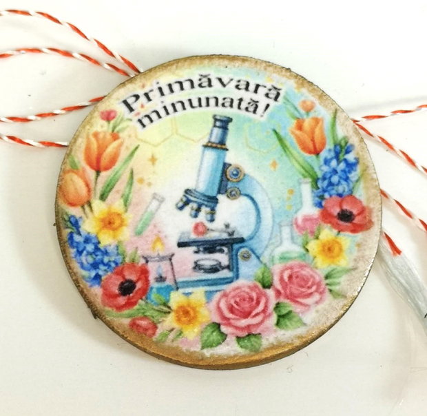 Martisor personalizat profesoara biologie