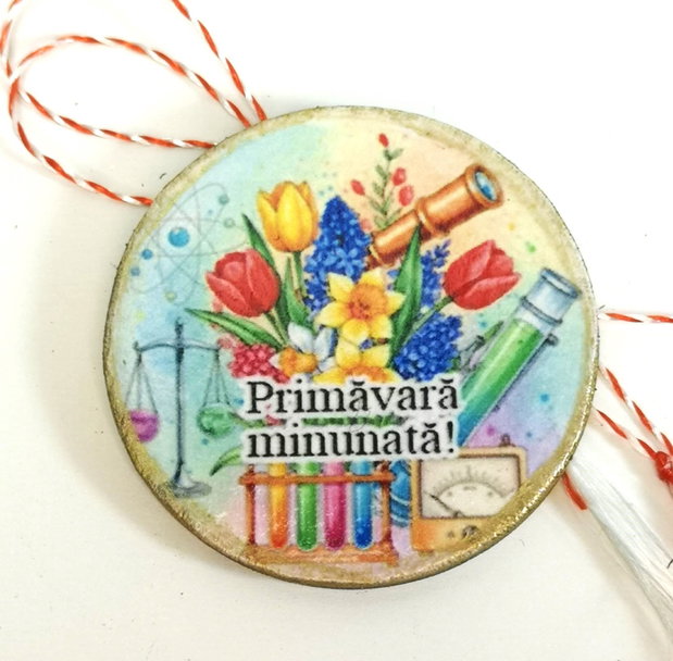 Martisor personalizat profesoara chimie, fizica