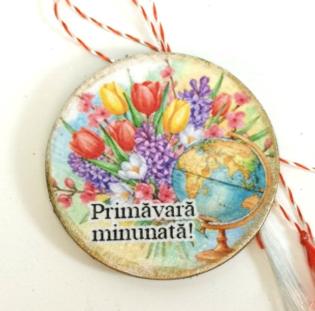 Martisor personalizat profesoara geografie