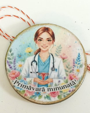 Martisor personalizat medic ginecolog, doctor