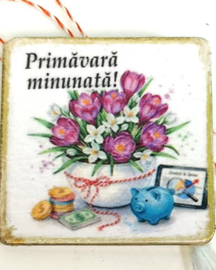 Martisor personalizat profesoara educatie financiara, economist