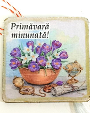 Martisor personalizat materii scolare: profesoara geografie