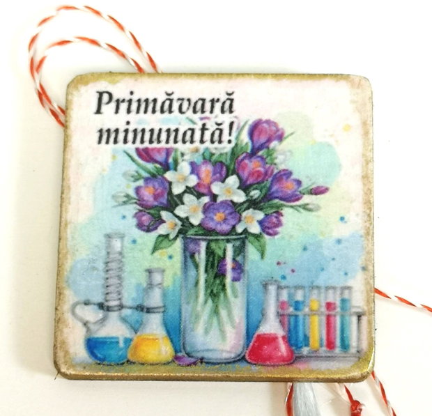 Martisor personalizat profesoara chimie