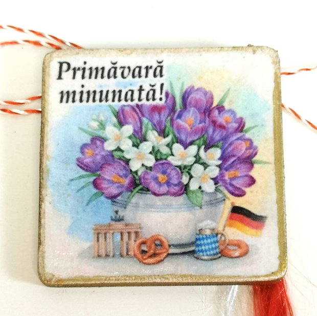 Martisor personalizat profesoara limba germana