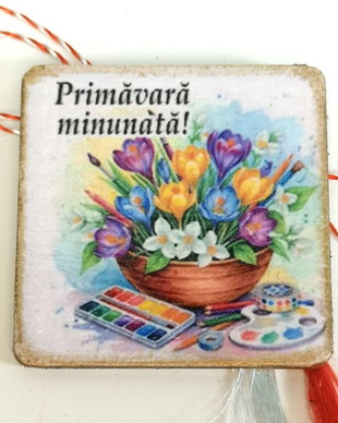 Martisor personalizat profesoara educatie plastica, desen