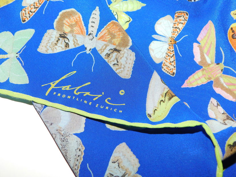 Esarfa noua Elvetia , matase naturala , ceas nou elegant , cadou