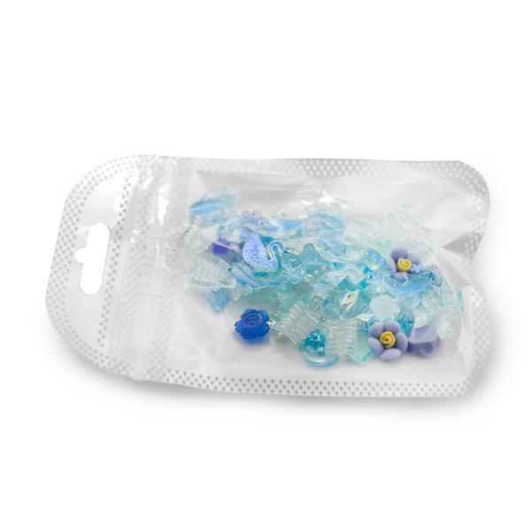 Figurine 3D volumetrice pentru manichiură, set de 50 bucăți D14