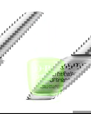 Lac de unghii cu efect de gel, Opi, IS Jelly Green with Envy, 15ml