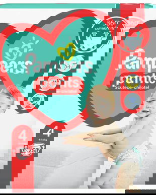 Scutece-Chilotel - Pampers Active Baby Pants Carry Pack, marimea 4 (9-15 kg), 25 buc