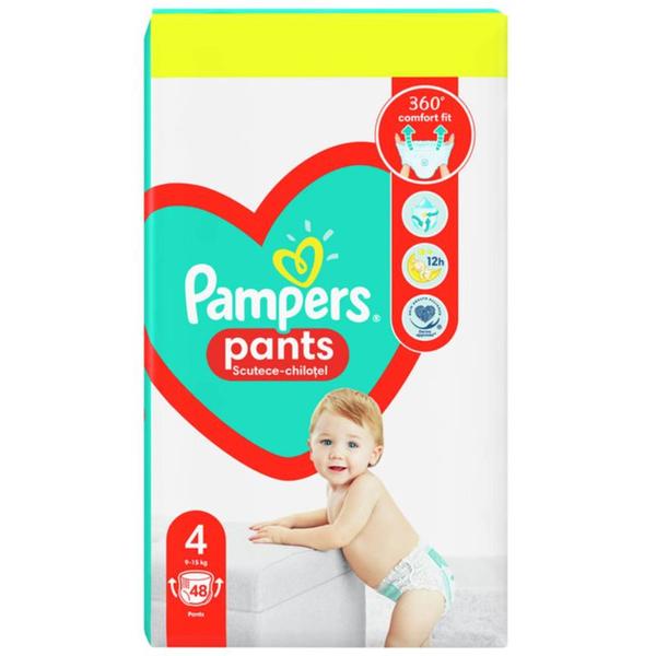 Scutece-Chilotel - Pampers Active Baby Pants Value Pack, marimea 4 (9-15 kg), 25 buc
