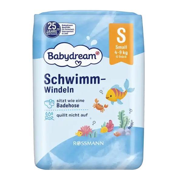 Scutece de înot pentru copii, de unică folosință, mărimea S, pentru 4-9 kg, 12 buc/pachet, Babydream