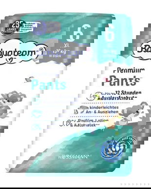 Scutece-chiloțel, fără parfum, mărimea 6, pentru 15+ Kg, 18 buc/pachet, XL Premium Pants Babydream