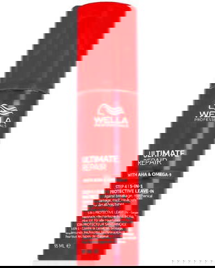 Tratament Fara Clatire pentru Par Deteriorat cu AHA &amp; Omega 9 - Wella Professionals Ultimate Repair Step 4 5-In-1 Protective Leave-In, 95 ml