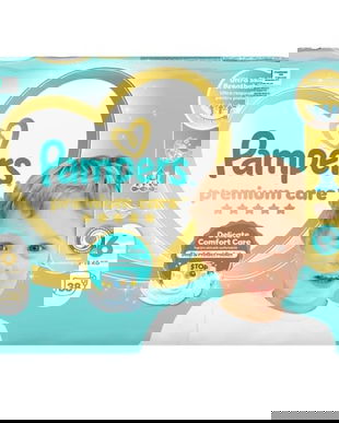 Scutece pentru Bebelusi - Pampers Premium Care Delicate Comfort Value Pack, marimea 6 (14-19 kg), 38 buc