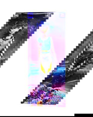 Păpușă Zoey K-POP Fashion, 30 cm &ndash; Păr Albastru, Ținută Modernă