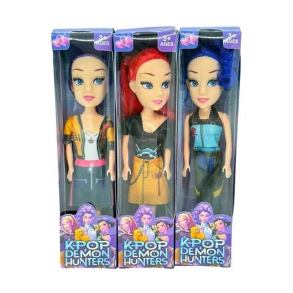 Set 3 Papusi K-Pop Mini, 16 cm &ndash; Mira, Rumi &amp; Zoey,
