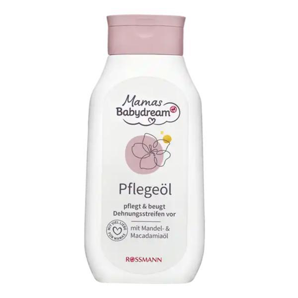 Ulei de &icirc;ngrijire, pentru gravide, cu ulei de migdale și macadamia, Mamas Babydream, 250 ml
