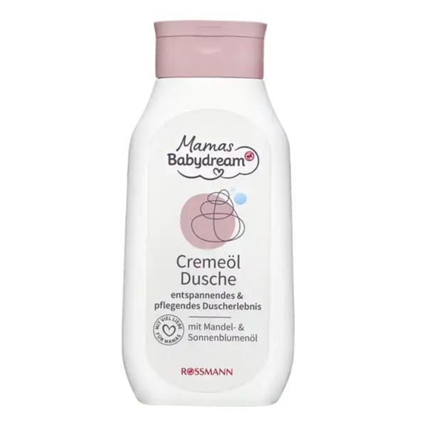 Cremă de duș cu ulei de migdale și floarea soarelui, pentru gravide, Mamas Babydream, 250 ml