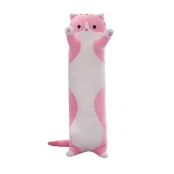 Jucarie de plus Pisica, roz, 50 cm