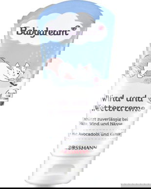 Crema pentru copii pentru protectie &icirc;n conditii de frig, vant si umezeala, cu ulei de avocado si extract de musetel, Babydream, 75ml