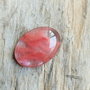 Cabochon cuart cherry, 30x22 mm