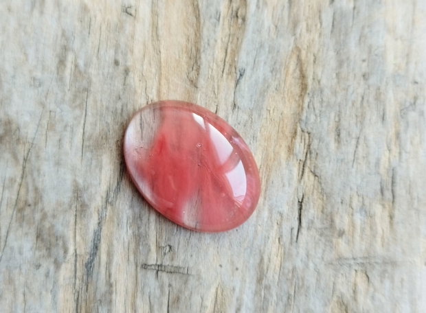 Cabochon cuart cherry, 30x22 mm