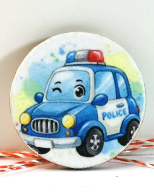 Martisor copii - masina politie