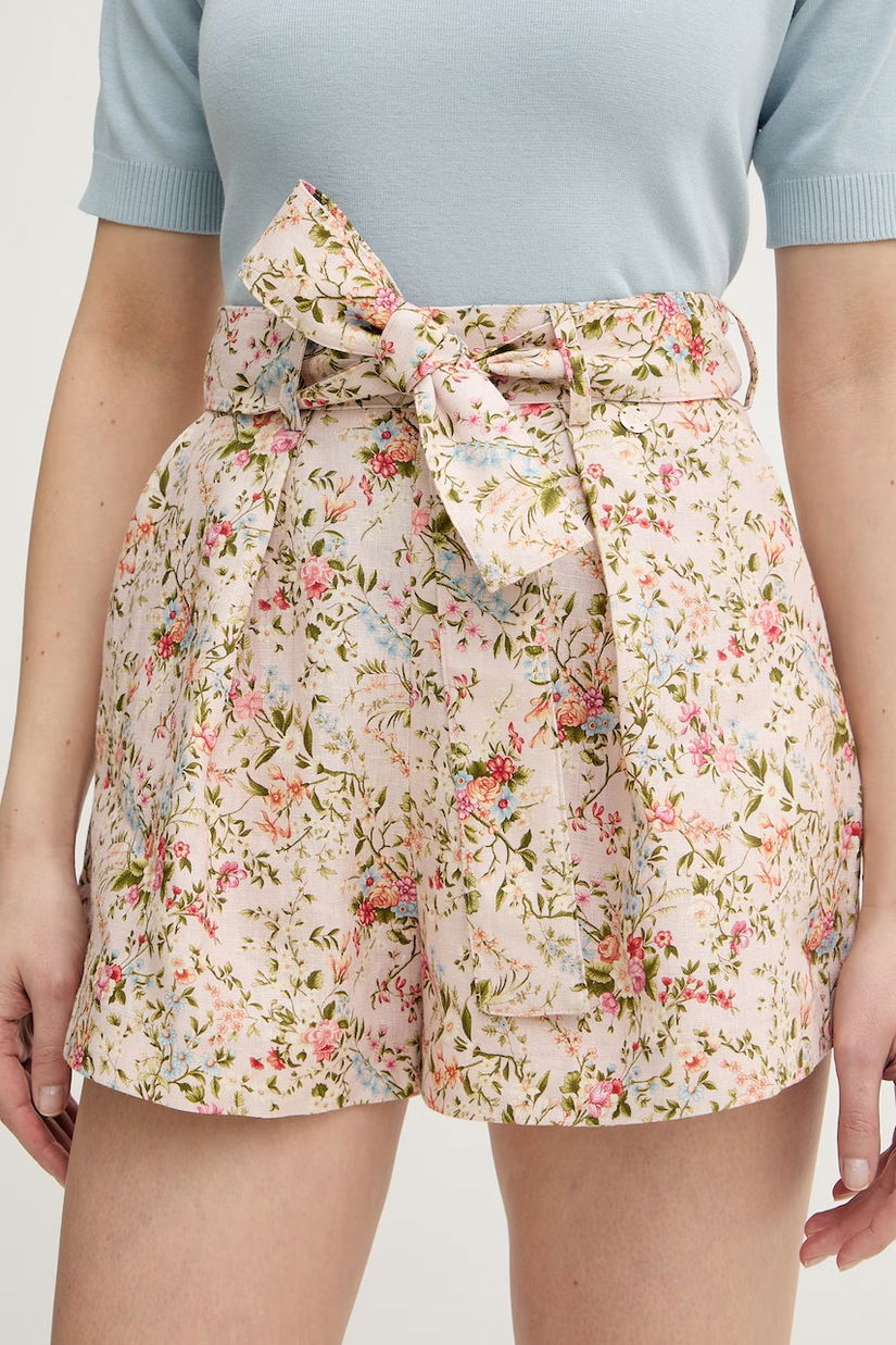 Silvian Heach pantaloni scurți din in ALIMO