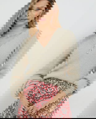 Morgan pulover din amestec de lana