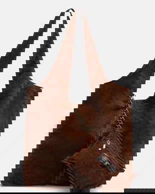 Answear.LAB geanta de mana din piele intoarsa