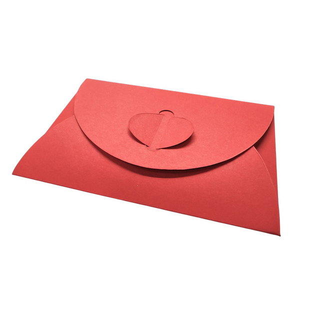 Plicuri Martisor Rosii din Carton Set 50 Buc 10.5 x 7.5 cm