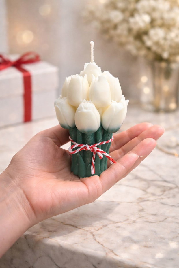 Blanc lumanare parfumata premium MARTISOR ambalaj cadou aroma fina inspiratie frantuzeasca