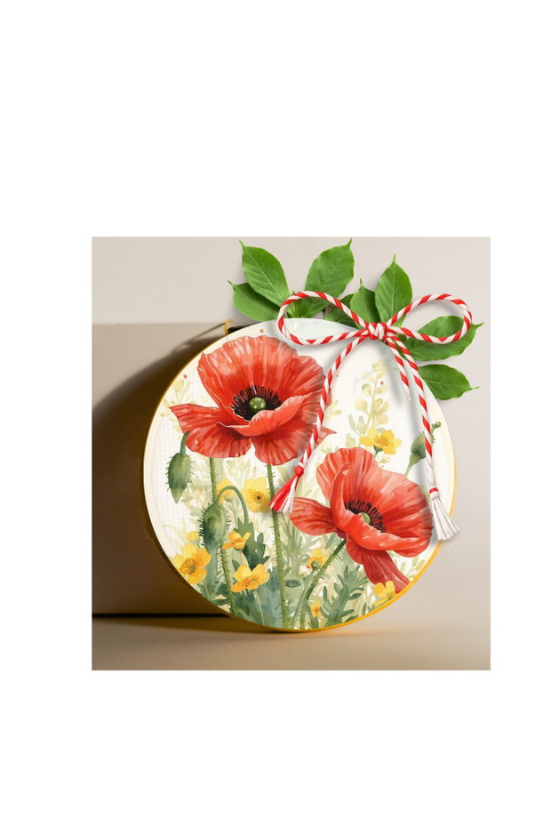 Mărțișoare handmade cu maci