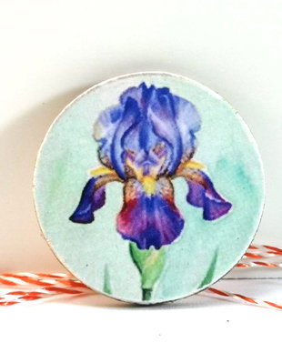 Martisor cu flori - iris / stanjenel