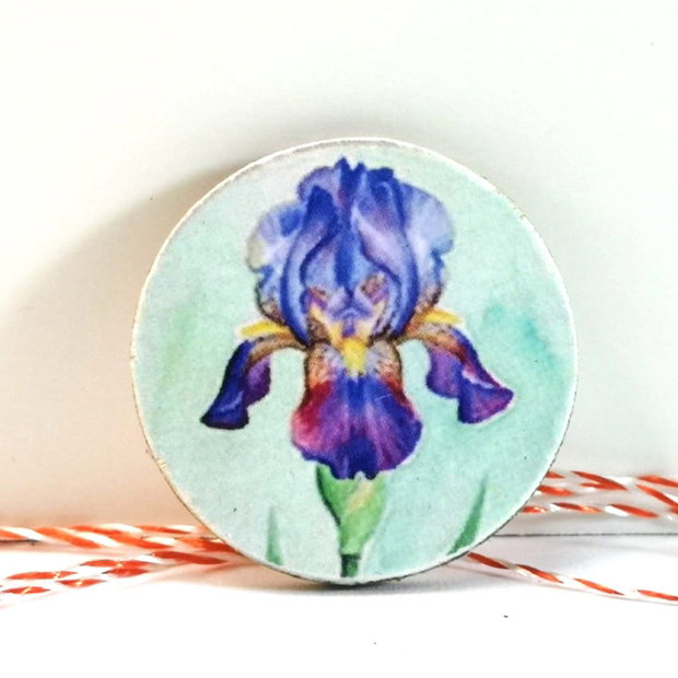 Martisor cu flori - iris / stanjenel