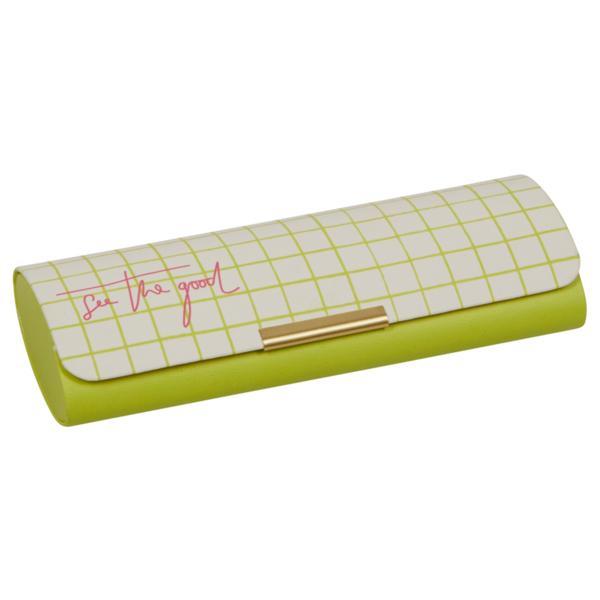 Toc | Etui pentru ochelari, &icirc;nchidere magnetică aurie &bdquo;See the good&rdquo;, mărime 16 x 6 x 3,5 cm, Die Spiegelburg