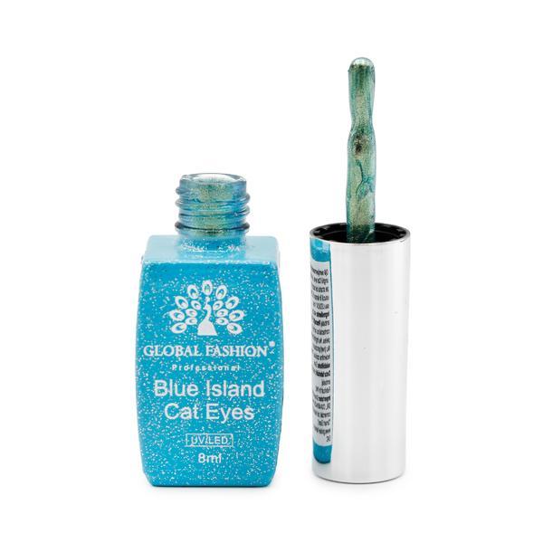 Ojă semipermanenta ochi de pisică, Blue Island 8 ml, 05