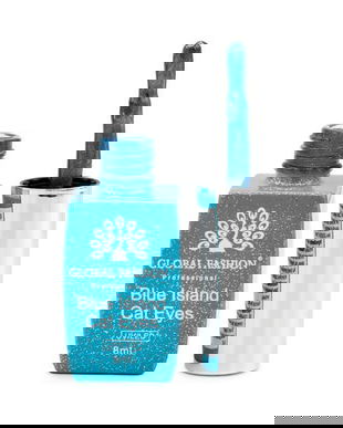 Ojă semipermanenta ochi de pisică, Blue Island 8 ml, 06