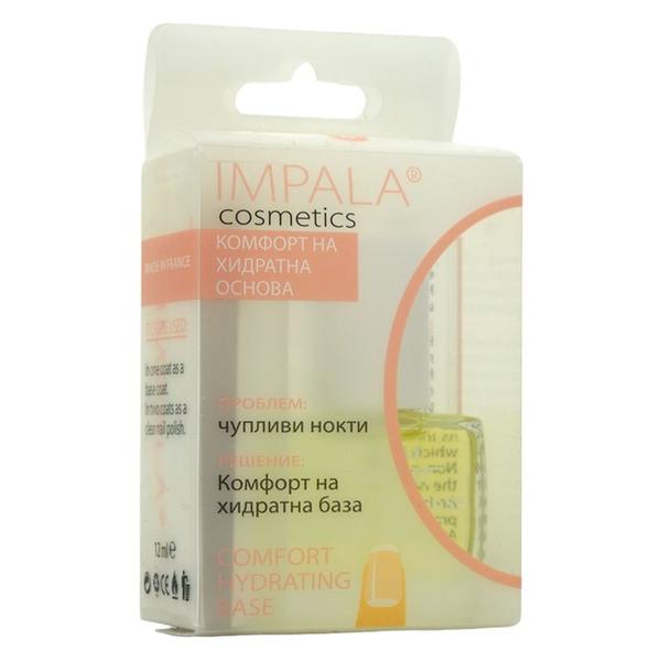 Lac Hidratant si Protector pentr Unghii - Impala Cosmetics Comfort Hydrating Base, 12 ml