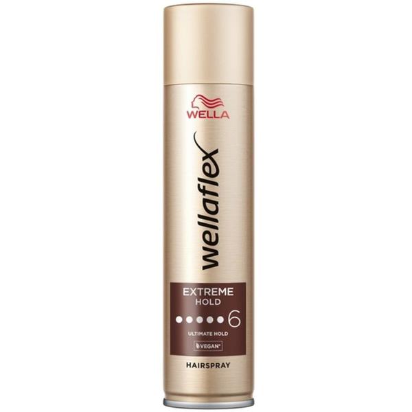 Fixativ pentru Par cu Fixare Mega Puternica 6/6 - Wella Wellaflex Extreme Hold Hairspray, Ultimate Hold 6/6, 400 ml