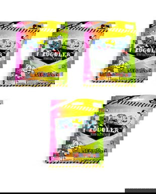 Set 3 Plicuri Fuggler &ndash; Figurină Pufoasă Surpriză 10 cm + Cartonaș Colecționabil