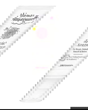 Crema concentrat special pentru piept, decolteu, abdomen si picioare cu ulei din s&acirc;mburi de struguri și vitamina E, Mamas Babydream, 50 ml