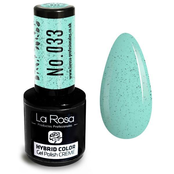 Lac de unghii La Rosa Profesionales Creme hybrid gel 033 sandy mint, 9 ml