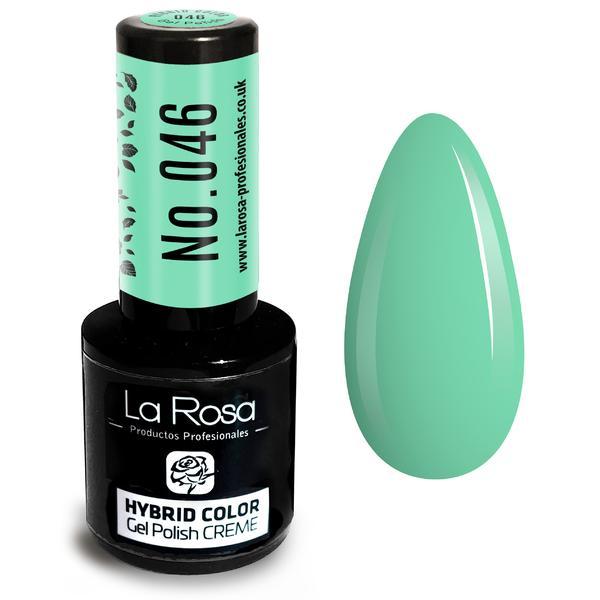 Lac de unghii La Rosa Profesionales Creme hybrid gel 046 mint, 9 ml