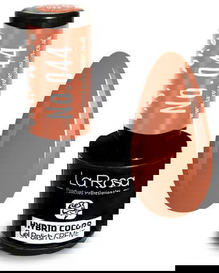 Lac de unghii La Rosa Profesionales Creme hybrid gel 044 coffee with milk, 9 ml