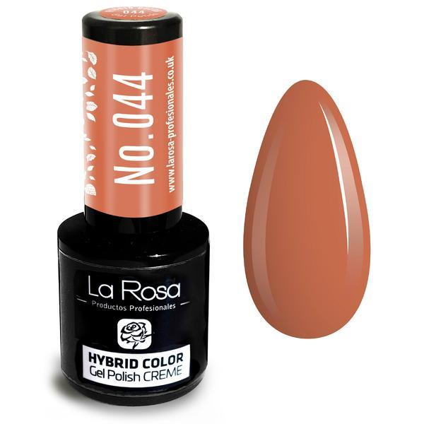 Lac de unghii La Rosa Profesionales Creme hybrid gel 044 coffee with milk, 9 ml