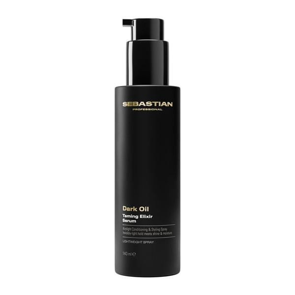 Ser Leave-in pentru Par Matasos cu Efect Anti-frizz si Protectie Termica - Sebastian Professional Dark Oil Taming Elixir Serum, 140 ml