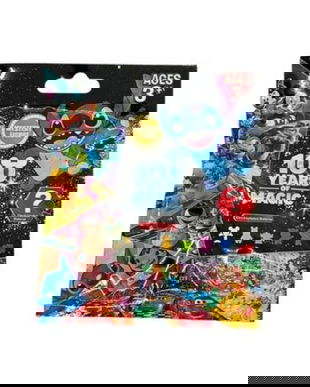 Set 3 Plicuri Disney 100 Years of Magic &ndash; Figurină Surpriză 5 cm + Cartonaș Colecționabil