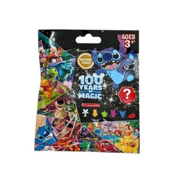 Set 3 Plicuri Disney 100 Years of Magic – Figurină Surpriză 5 cm + Cartonaș Colecționabil