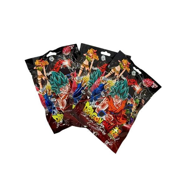 Set 3 Plicuri Dragon Ball cu Figurină 10 cm și Cartonaș Colecționabil &ndash; Anime pentru Copii